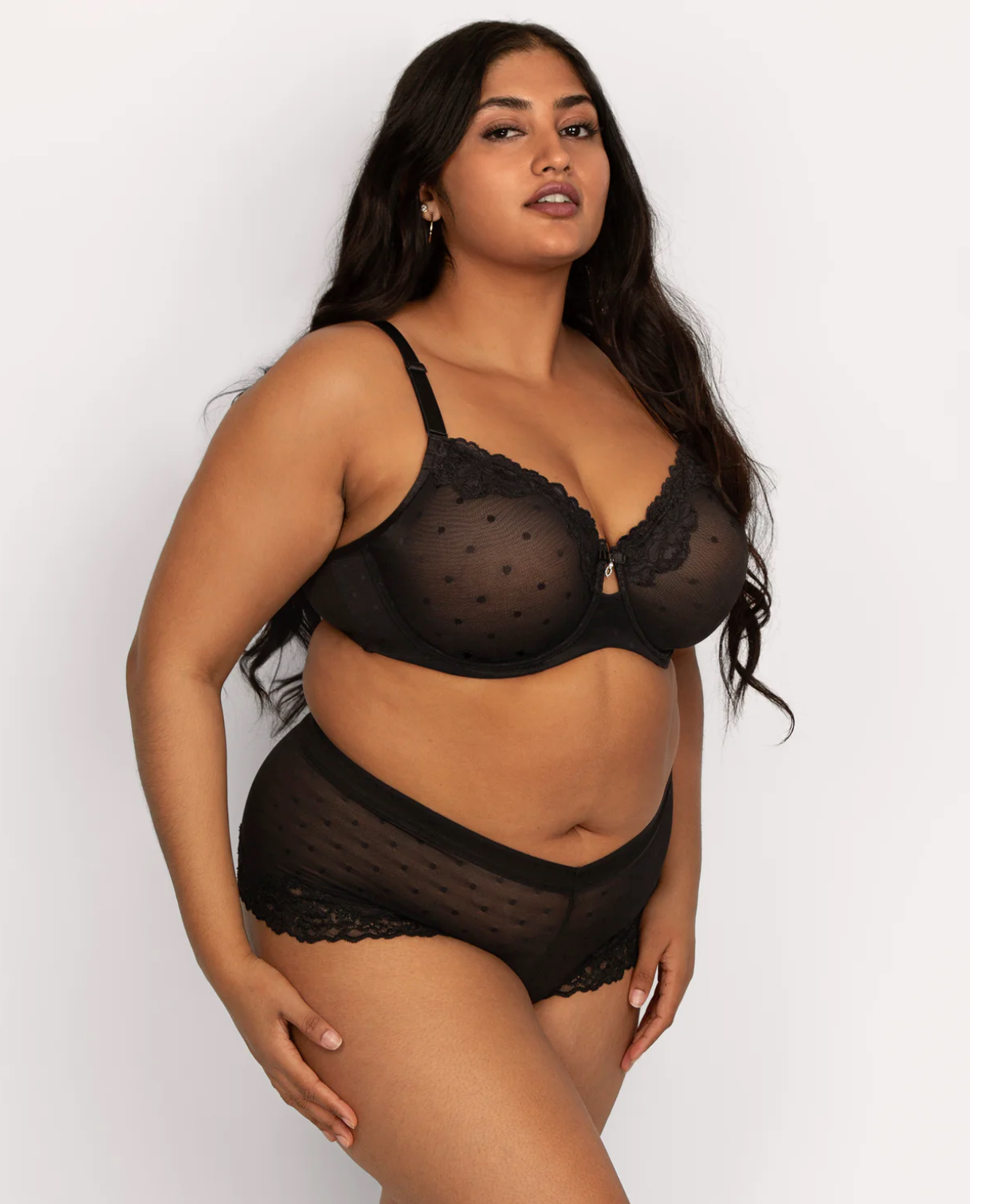 Heidi Unlined Mesh Full Coverage Underwire Bra