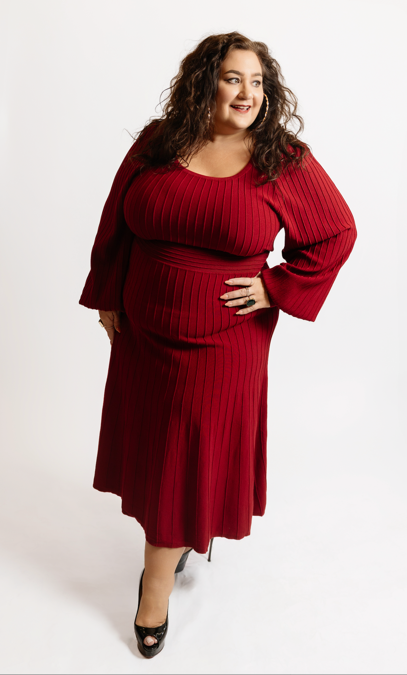 A-Line Sweater Midi