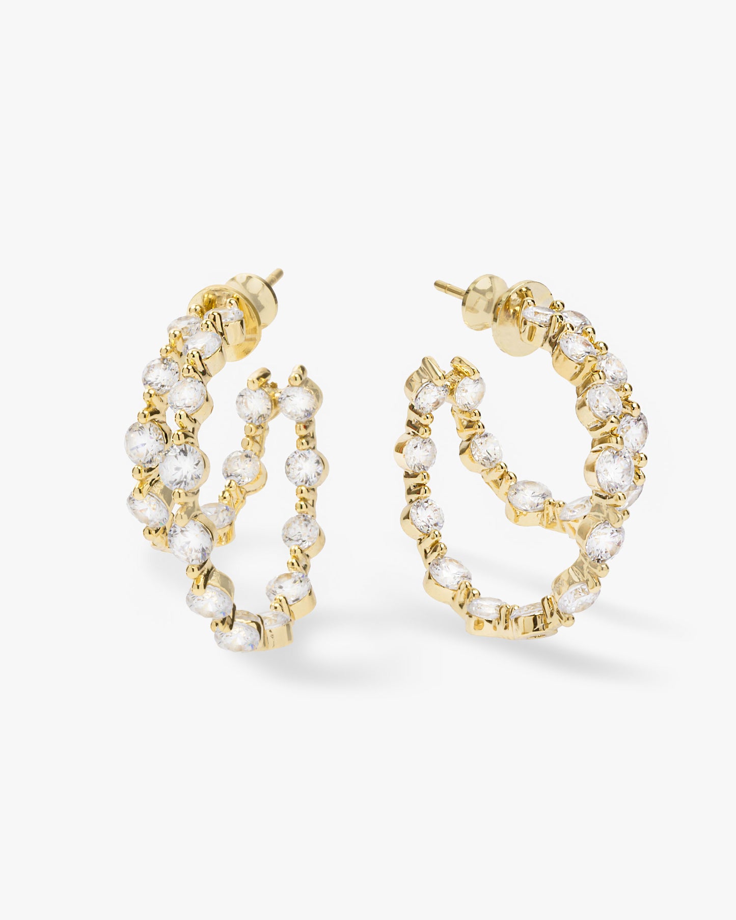 She's an Icon Doubled Hoops