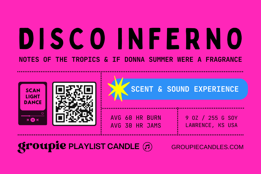 Disco Inferno Playlist Candle