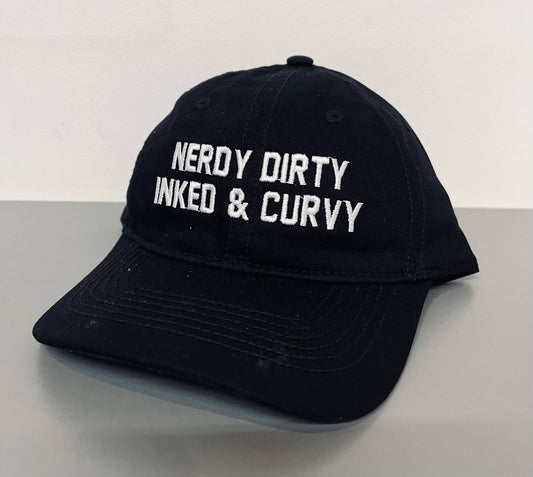 Nerdy Dirty Inked & Curvy Dad Hat