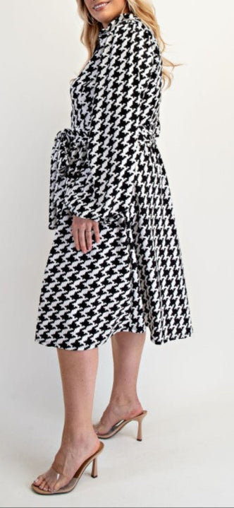 Madison Houndstooth Dress