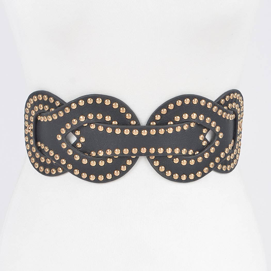 Studded Braid Belt