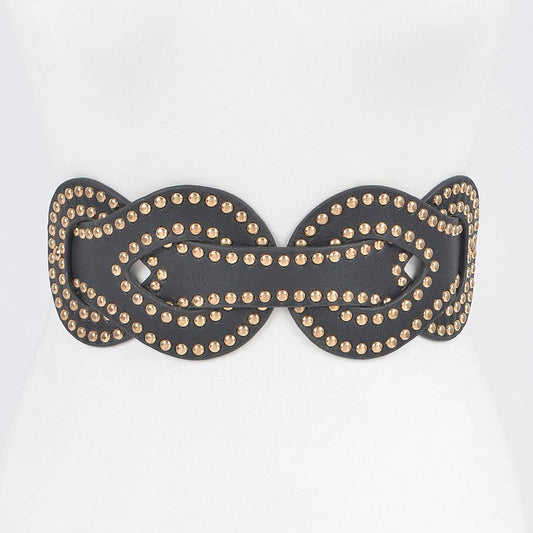Studded Braid Belt
