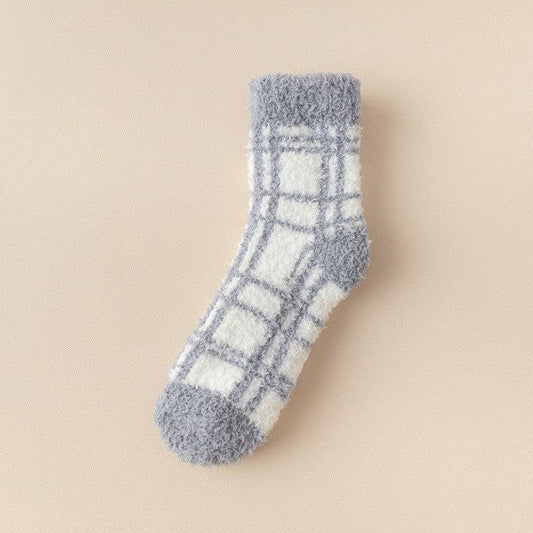 Plaid Fleece Socks