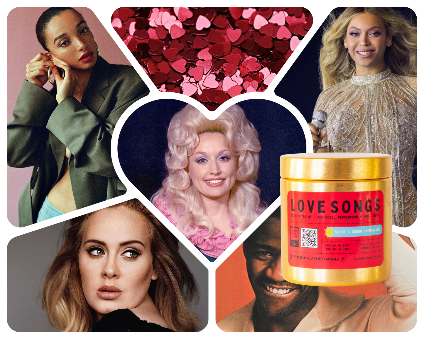 Love Songs Playlist Candle