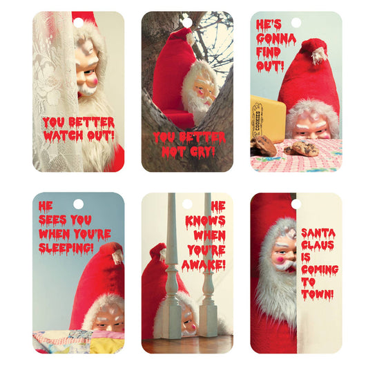 Creepy Santa Gift Tags (6)