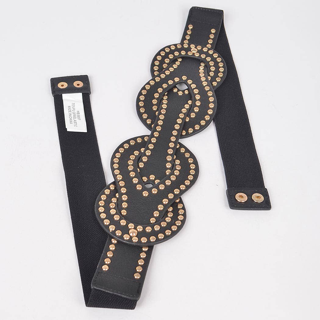 Studded Braid Belt
