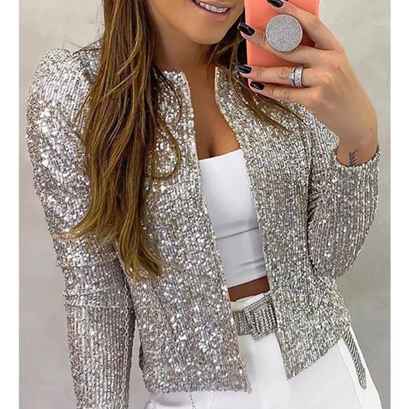 Silver Fox Cropped Jacket