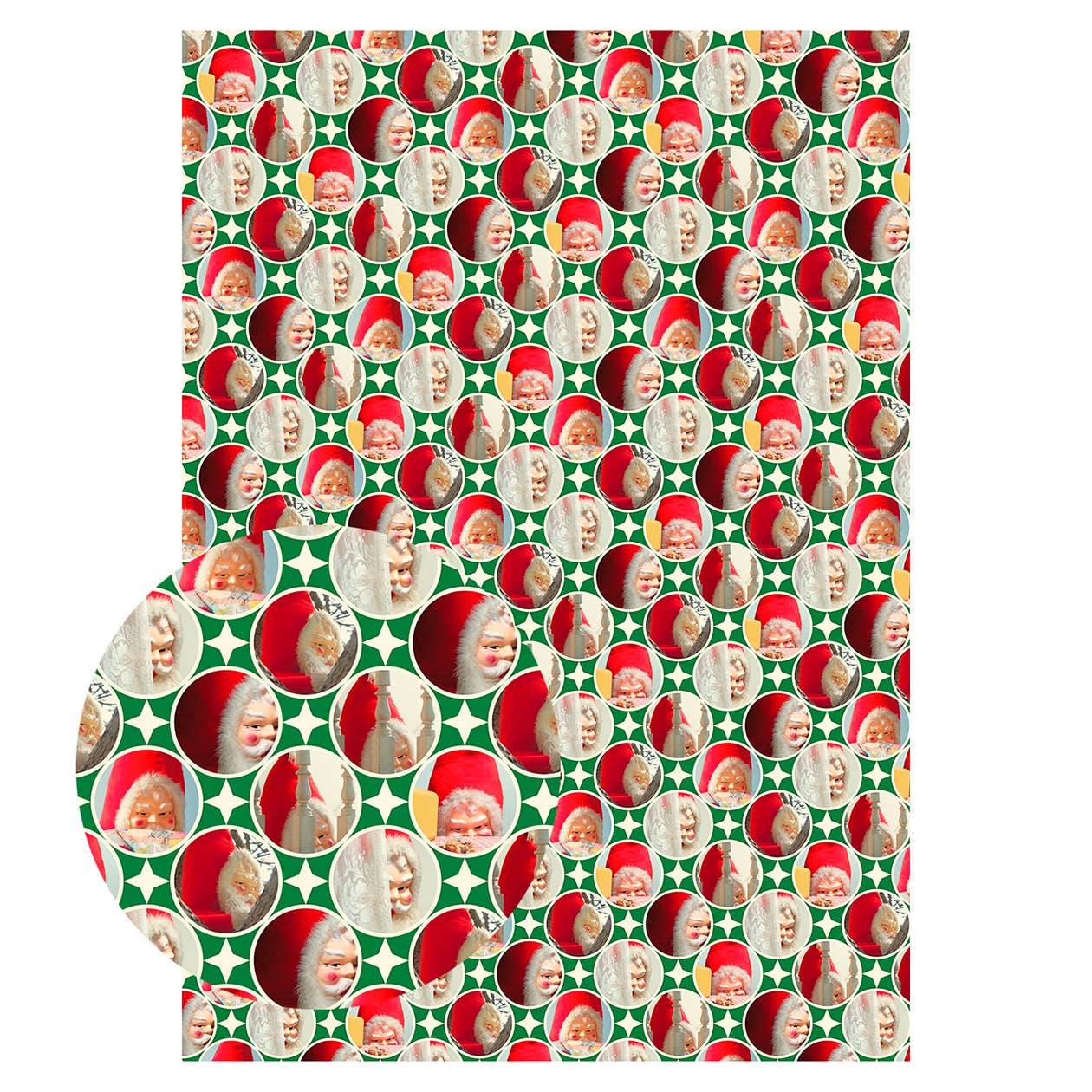 Creepy Santa Gift Wrapping Paper Set