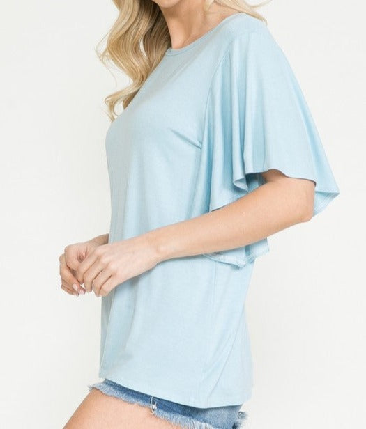 Flutter Sleeved Tee