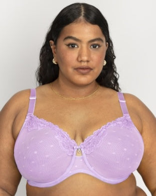 Mia Unlined Mesh Full Coverage Underwire Bra