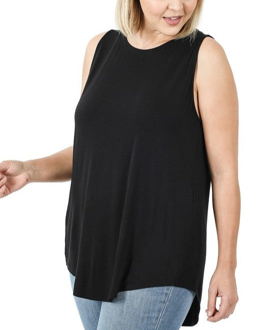 LUXE Round Neck sleeveless top