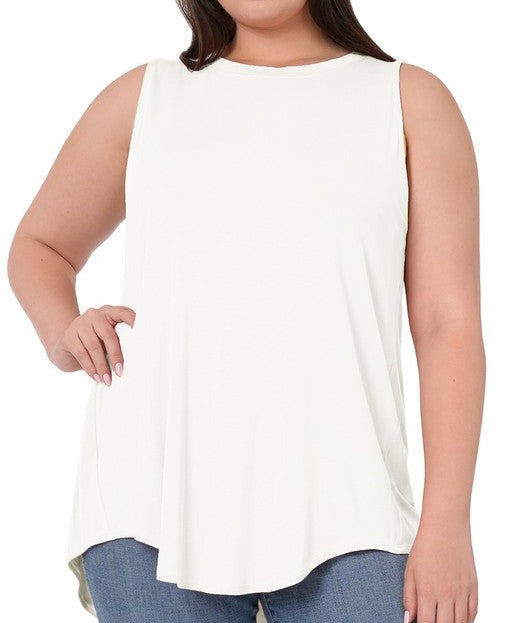 LUXE Round Neck sleeveless top