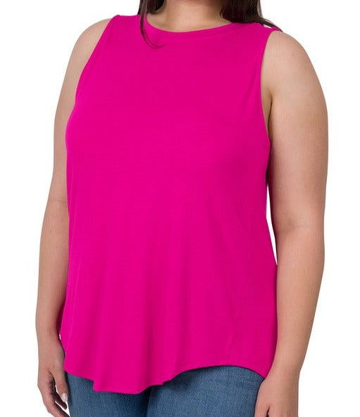 LUXE Round Neck sleeveless top