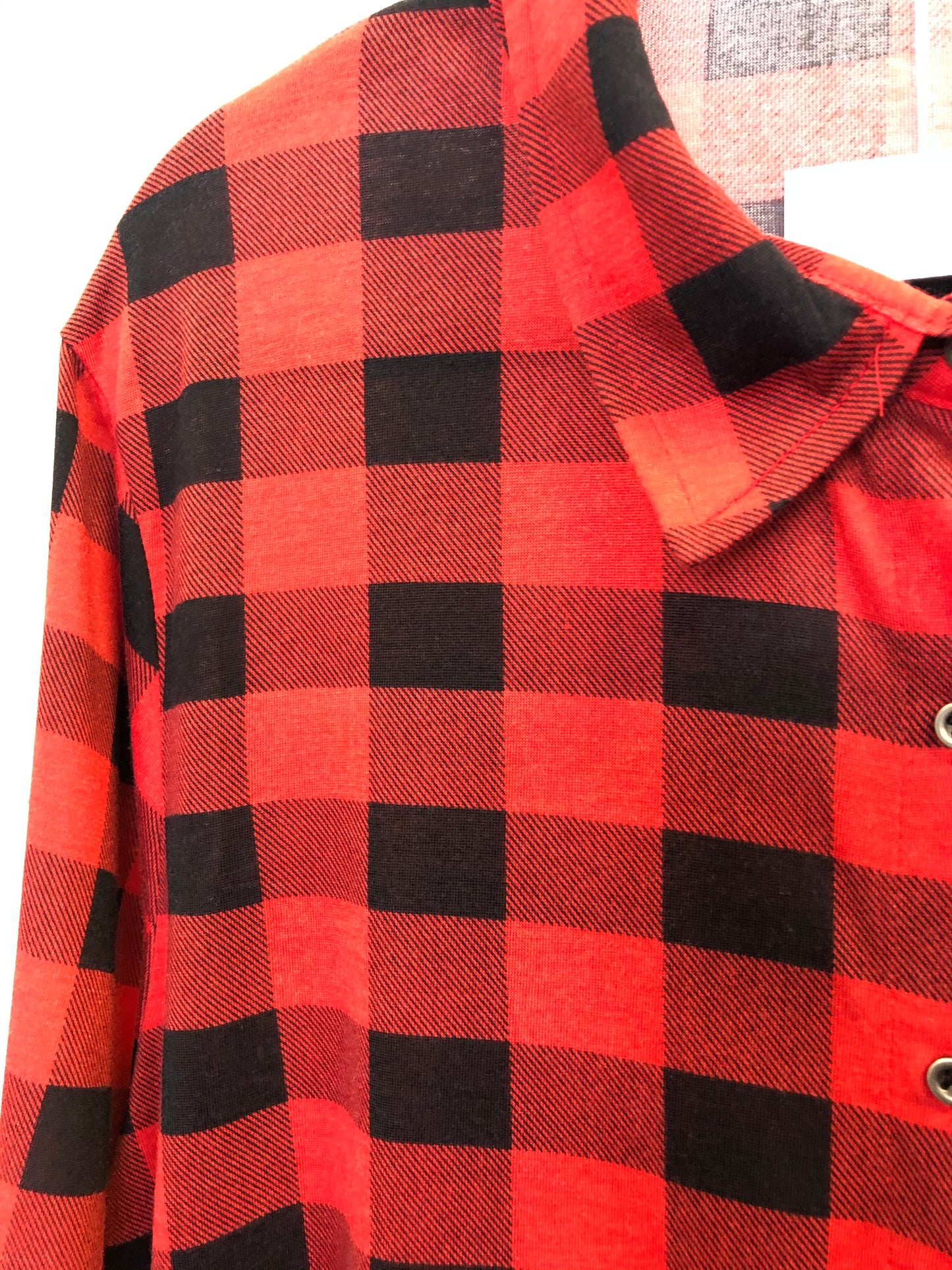 Buffalo Plaid Shirt Dress